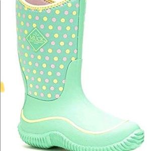 Muck Hale Multi-Season Kids/' Rubber Rain Snow Waterproof Black Boots